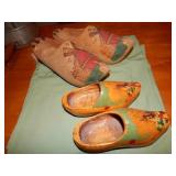 2 Pair of Wooden Shoes