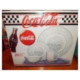 Coca-Cola Dinnerware Set - 16 Pc. NIB