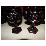 Cape Cod Ruby Red Goblets (Group3) - Set of 5 .