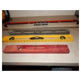 4 Levels & Straight Edge Ruler