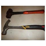 Sledge Hammer (15") & Stanley 2002 Claw Hammer