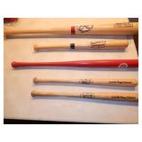5 Mini Baseball Bats Including Cardinals