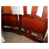 Pair of Mahogany Twin Beds