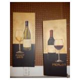 Pair Wine Decor Pictures on Canvas