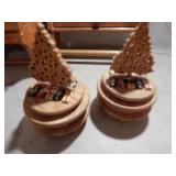 2 Christmas Tree Music Boxes