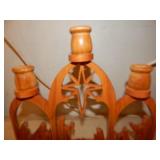 Nativity Candle Holder - Oak - Hand Carved