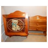 2 Wall Cabinets wit Bear Design