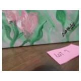 OIL ON CANVAS - BLUE BUTTERFLY