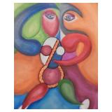 OIL ON CANVAS - ABSTRACT