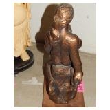 AUSTIN PRODUCTS SCULPTURE MAN & WOMAN ON ROCK 1962