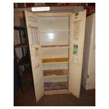 Retro White Metal 2 Door Cabinet
