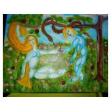 Acrylic on Canvas - Adam and Eve