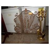 Fireplace Screen & Tool Set