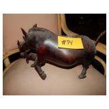 Wood (Teak?) Wild Boar and Baby