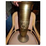 Heavy Brass Double Handeled Umbrella Stand
