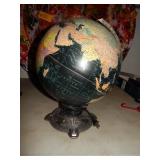 Lighted World Globe - Works Good!