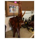 Large Wood African Bull Elephant - Beautiful!