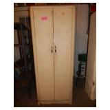 Retro White Metal 2 Door Cabinet