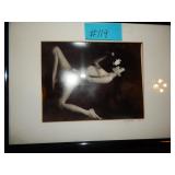 Framed Nude Art Photography - Lady w/Flower