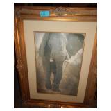 Large Framed Elephant Photo - 48" x 39"