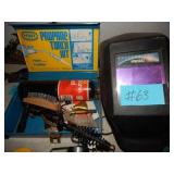 Welding Helmet, Propane Torch Set, Chipping Hammer