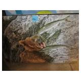 BEAR AND FISH - ON METAL