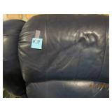 BLUE LEATHER LAZY BOY RECLINER