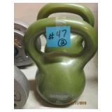 2 - Danskin Now Green Kettlebell Weights
