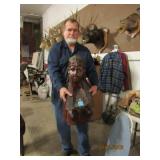 Large Kenyan Goddess Bust - Heavy Wood