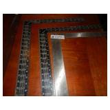 4 - Metal Squares - 1 Plastic T