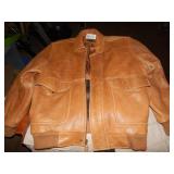 Cabellas Genuine Leather Mens sz Lg Coat