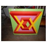 Acrylic On Board Painting Signed by Dick Manlin