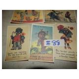 Group of 5 Black Americana Post Cards