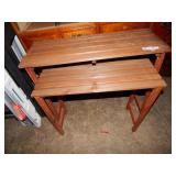 2 Slatwood Nesting Plant Tables