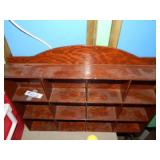 Wood Shadow Box & Farberware Knife Block w/Knives