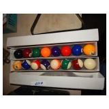 New Set Of Pool Balls & Rack