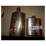 Retro Vintage WWII 110 oz. Tin Lined Whiskey Flask
