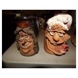 Pottery Face Mugs