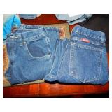 2 Pairs Boys Sz 12 Reg. Wrangler Jeans & PJ