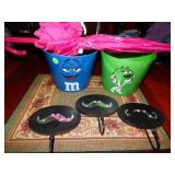 Mustache Hooks, M&M Buckets, Umbrella Lot