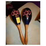 Pair of Wood Maracas
