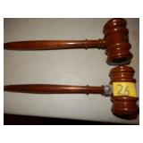 2 Wood Gavels Jacksonville, IL VFW