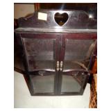 Wall Cabinet w/2 Glass Doors & 3 Shelves