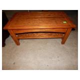 Oak Coffee Table w/Drawer