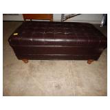 Leather Storage Ottoman
