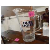 Bud Light Glass Pitcher