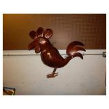 Large Metal Rooster - Bronze Look