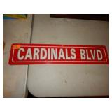 Cardinals Blvd. Sign