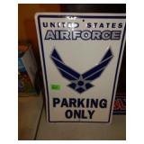 United States Parking Only Sign