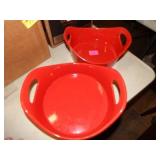 Rachael Ray Round Casserole Dishes - Red